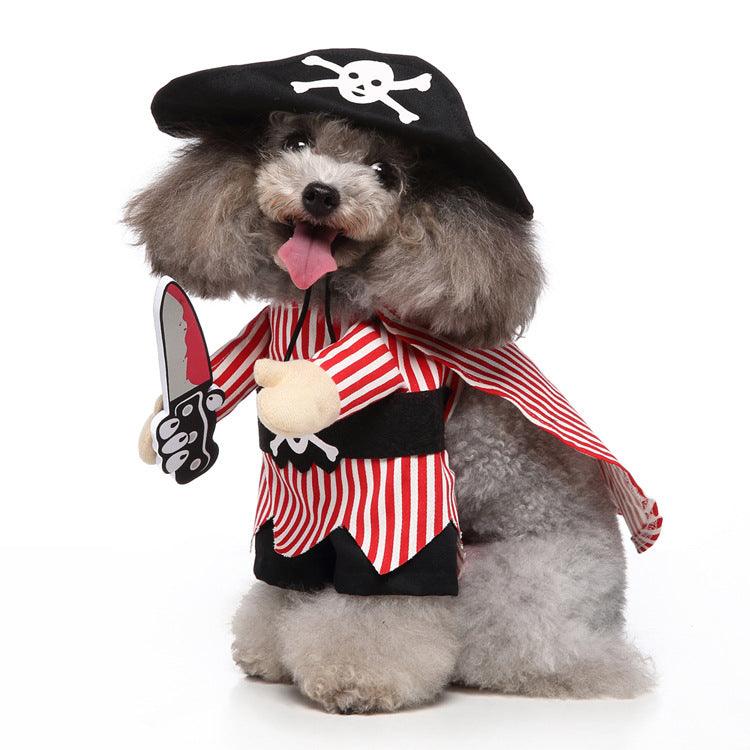 Funny Cosplay Pet Costume Set: Cute Cartoon Dog Outfit For Halloween And Christmas Dress-Up