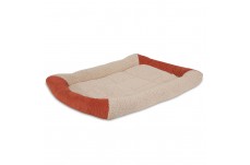 Aspen Self Warming Bolster Dog Mat Barn Red, Cream 1ea/16 in X 9 in