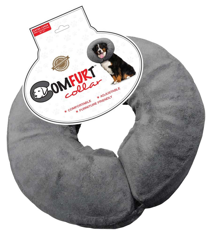 Arlee Pet Products Poly Filled Adjustable E-Collar Charcoal 1ea/XL