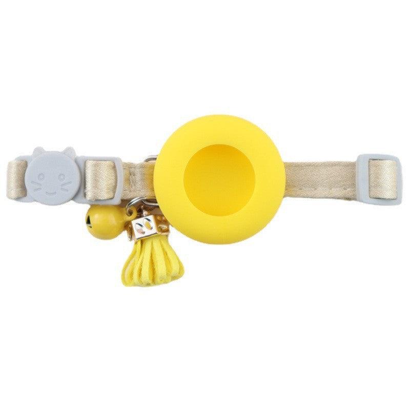 Silicone Holster Pet Collar With Gps Tracker And Bell