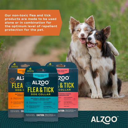 Alzoo Plant Based Flea & Tick Collar Medium Dog 26.6In.