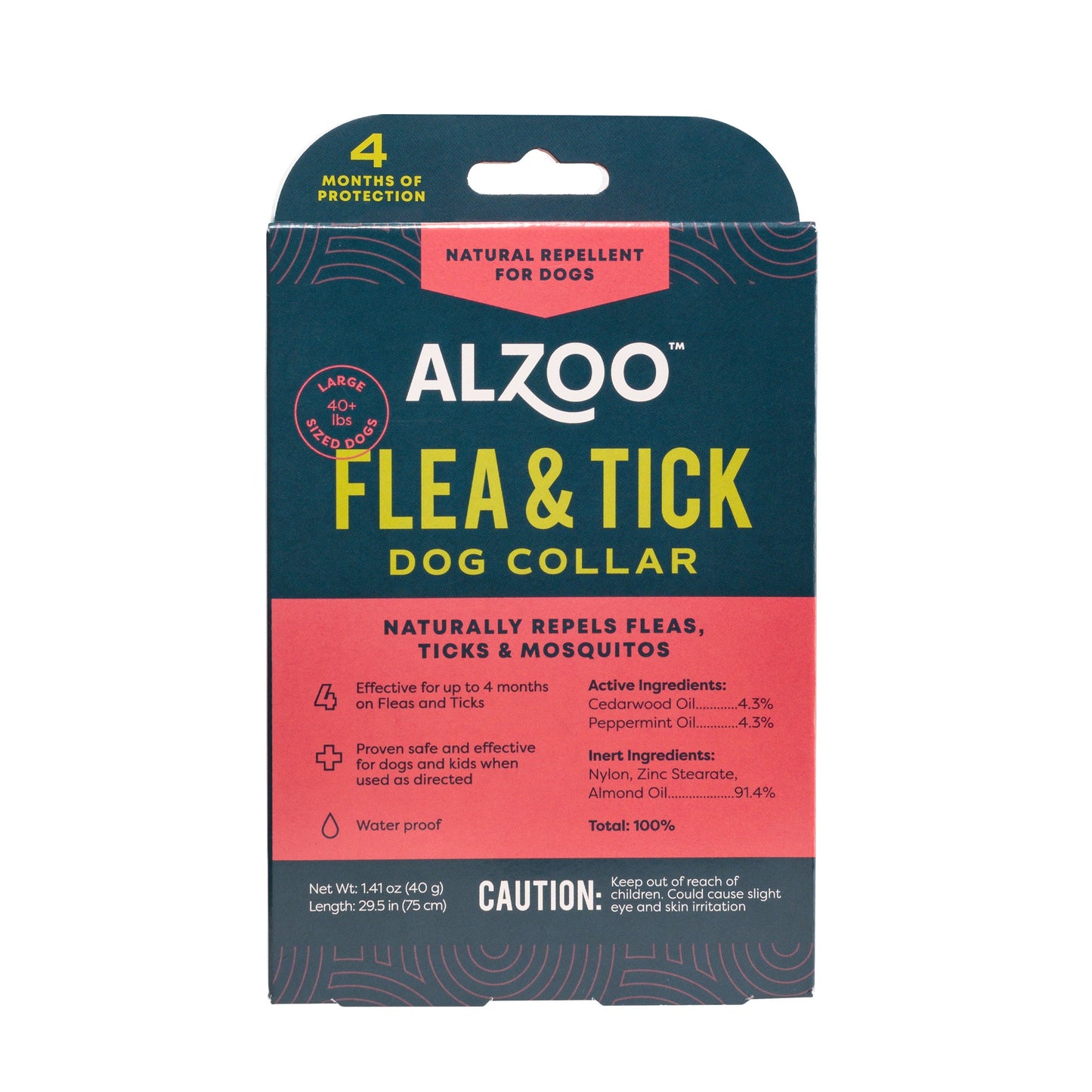 Alzoo Plant-Based Flea & Tick Collar Large Dog 29.5In.