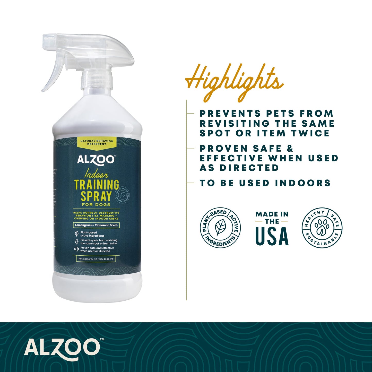 Alzoo Indoor Training Spray 32oz.