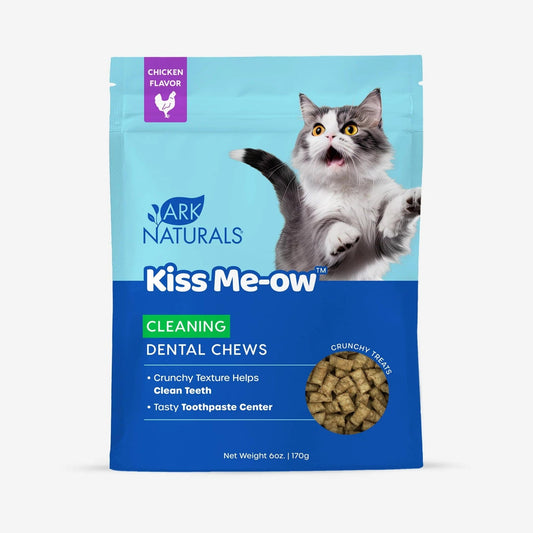 Ark Naturals Cat Dental Chews Kiss Me-Ow Cleaning Chicken 6oz.