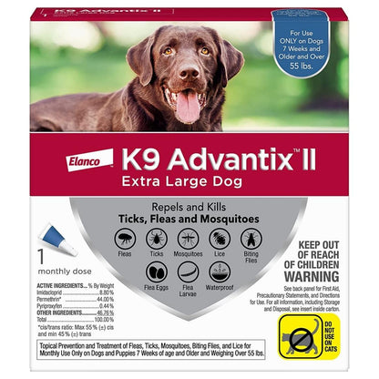 Advantage Ii Single Dose Xlarge Dog Blue