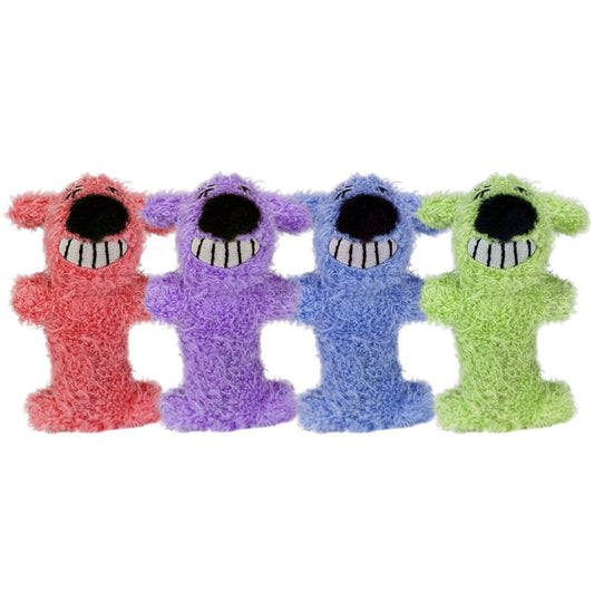 Multipet Loofa Dog FOR Cats, Cat Toy 3", Assorted Colors