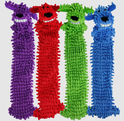 Multipet Loofa Floppy Dog Toy Light Weight Assorted 1ea/18 in