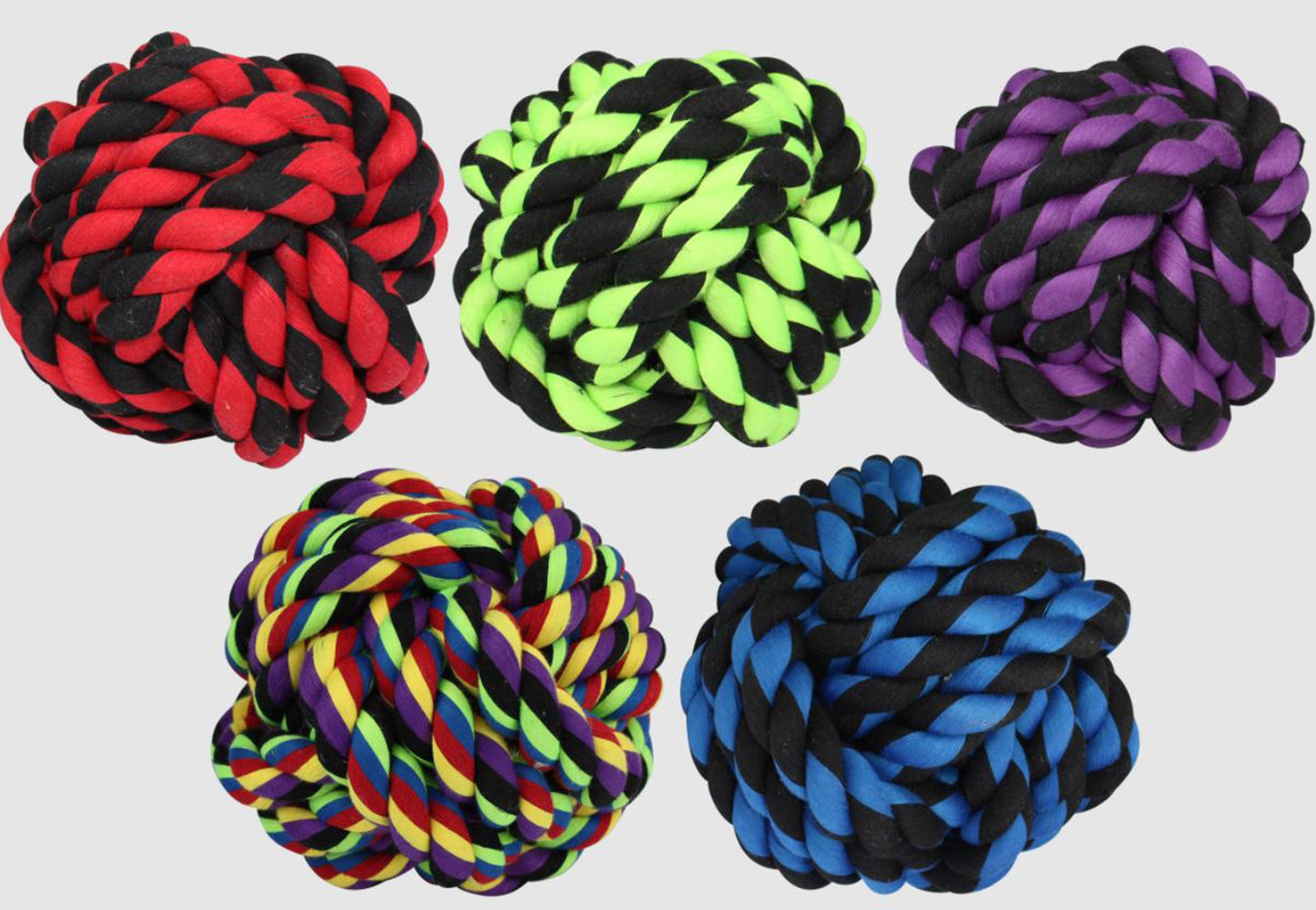 Multipet Nuts For Knots Dog toy Assorted 1ea/2.5 in