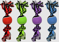 Multipet Nuts for Knots 2-Knot Rope with Tennis Ball Assorted 1ea/10 in