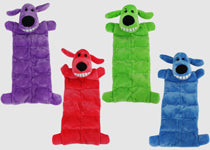 Multipet Loofa Squeaker Mat Dog Toy Assorted 1ea/12 in