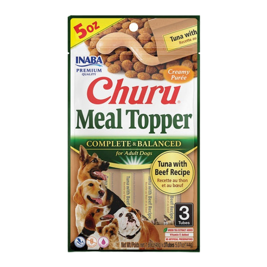 **Inaba Churu Meal Topper D 5.07oz./6 Tuna Beef