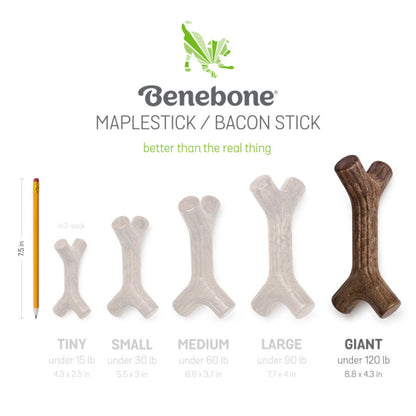 Benebone Stick Durable Dog Chew Toy Bacon, 1ea/XL