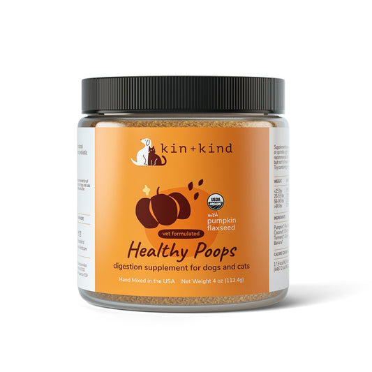 **Kin+Kind Organic Digestion Supplement Healthy Poops Pumkin  4oz.