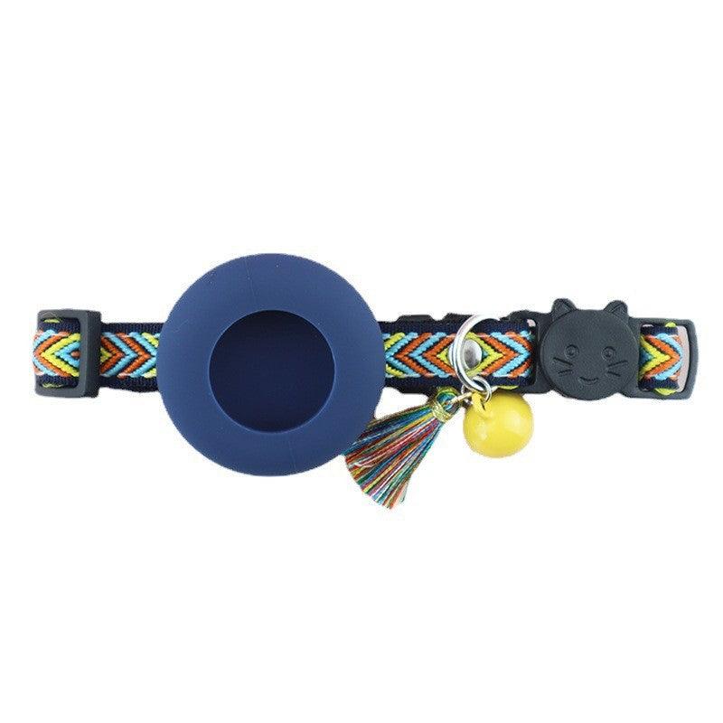 Silicone Holster Pet Collar With Gps Tracker And Bell