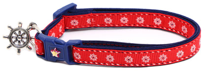 Ships Wheels Breakaway Cat Collar