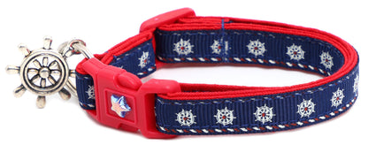 Ships Wheels Breakaway Cat Collar
