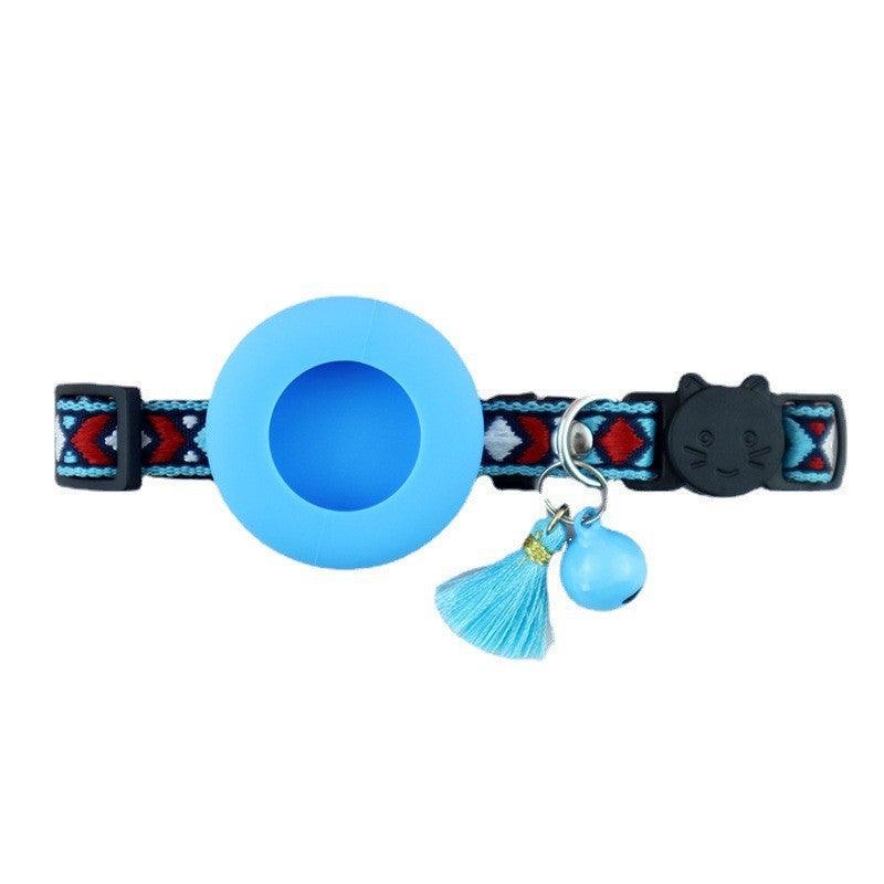 Silicone Holster Pet Collar With Gps Tracker And Bell