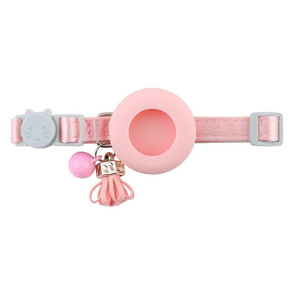 Silicone Holster Pet Collar With Gps Tracker And Bell